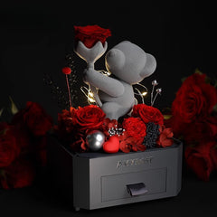 Astricos Timeless Rose Bluetooth Display - A Majestic Gift for Special Occasions - Astricos