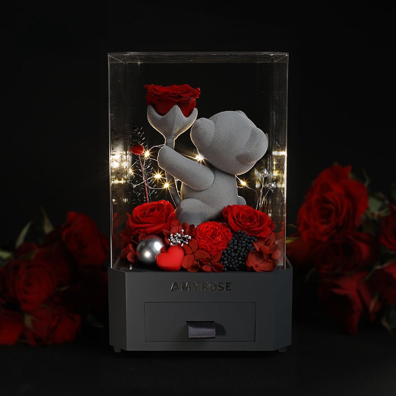 Astricos Timeless Rose Bluetooth Display - A Majestic Gift for Special Occasions - Astricos