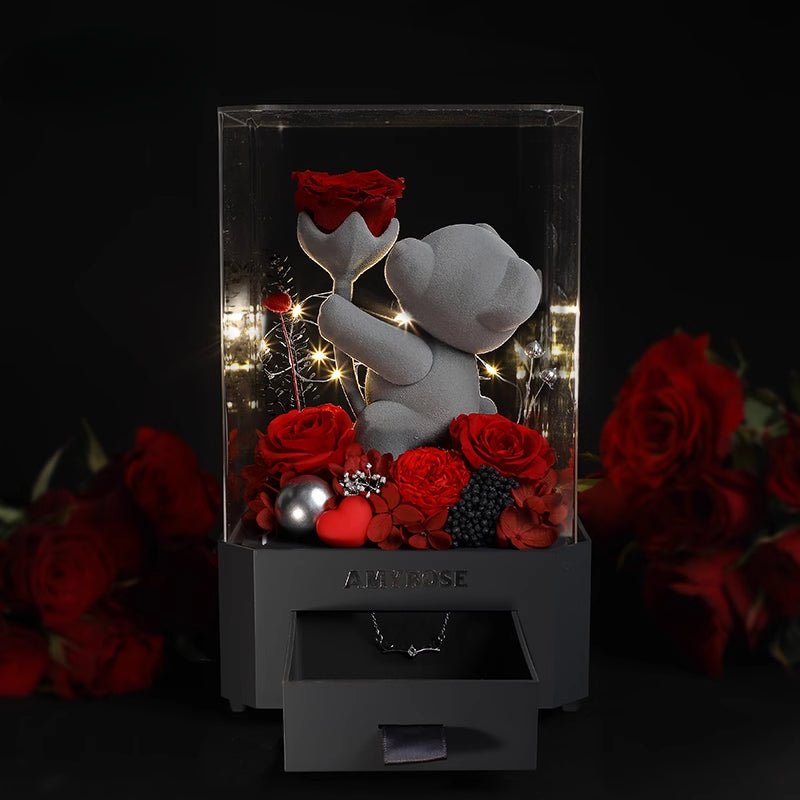 Astricos Timeless Rose Bluetooth Display - A Majestic Gift for Special Occasions - Astricos