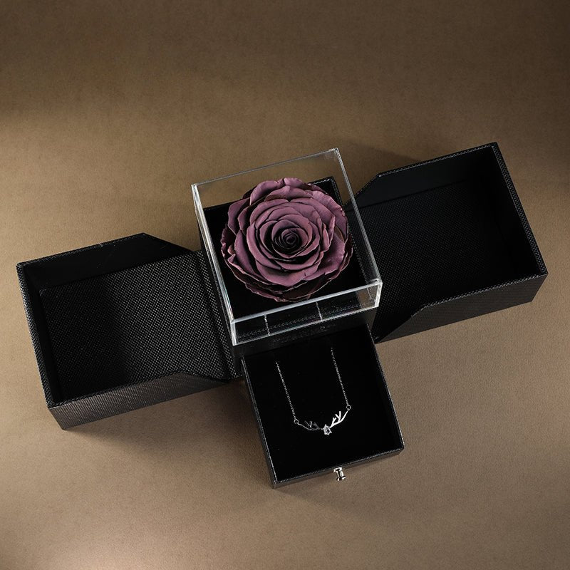 Timeless Elegance Gift Box with Roses and Carnations – Ideal for Birthdays and Romantic Celebrations - Astricos