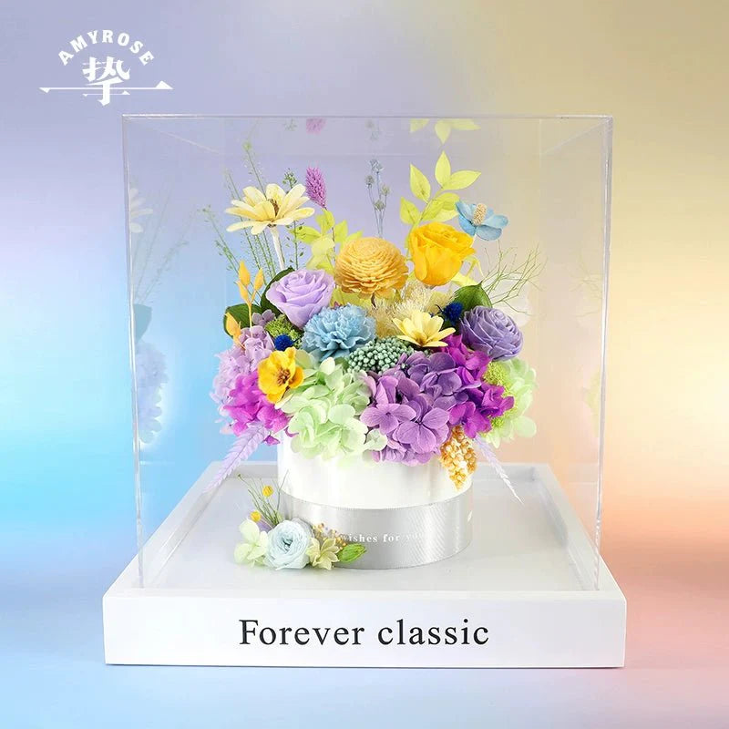 Everlasting Blossom Bouquet - Exquisite Preserved Flowers for Home and Events - Astricos