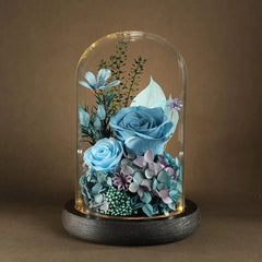 Astricos Eternal Rose Glass Dome - Exquisite Preserved Flower for Enduring Love - Astricos