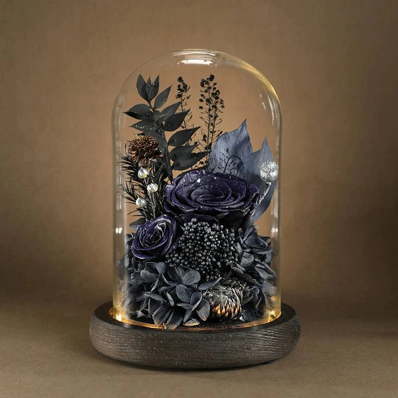 Astricos Eternal Rose Glass Dome - Exquisite Preserved Flower for Enduring Love - Astricos