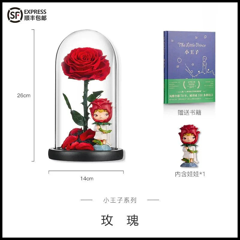 Astricos Eternal Rose Ornament - A Classic Little Prince Series Gift for All Occasions - Astricos