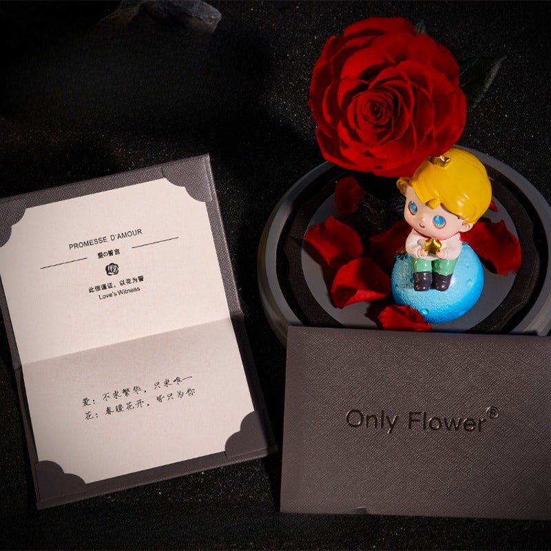 Astricos Eternal Rose Ornament - A Classic Little Prince Series Gift for All Occasions - Astricos