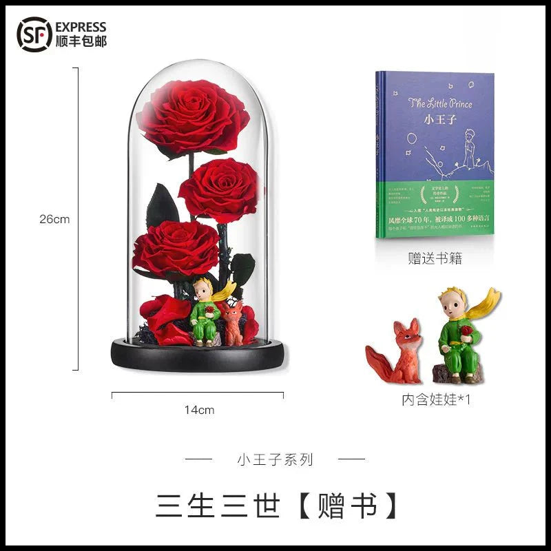 Astricos Eternal Rose Ornament - A Classic Little Prince Series Gift for All Occasions - Astricos