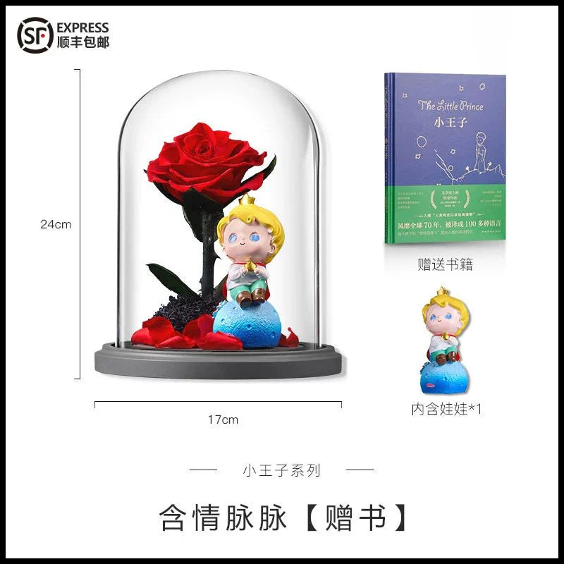 Astricos Eternal Rose Ornament - A Classic Little Prince Series Gift for All Occasions - Astricos