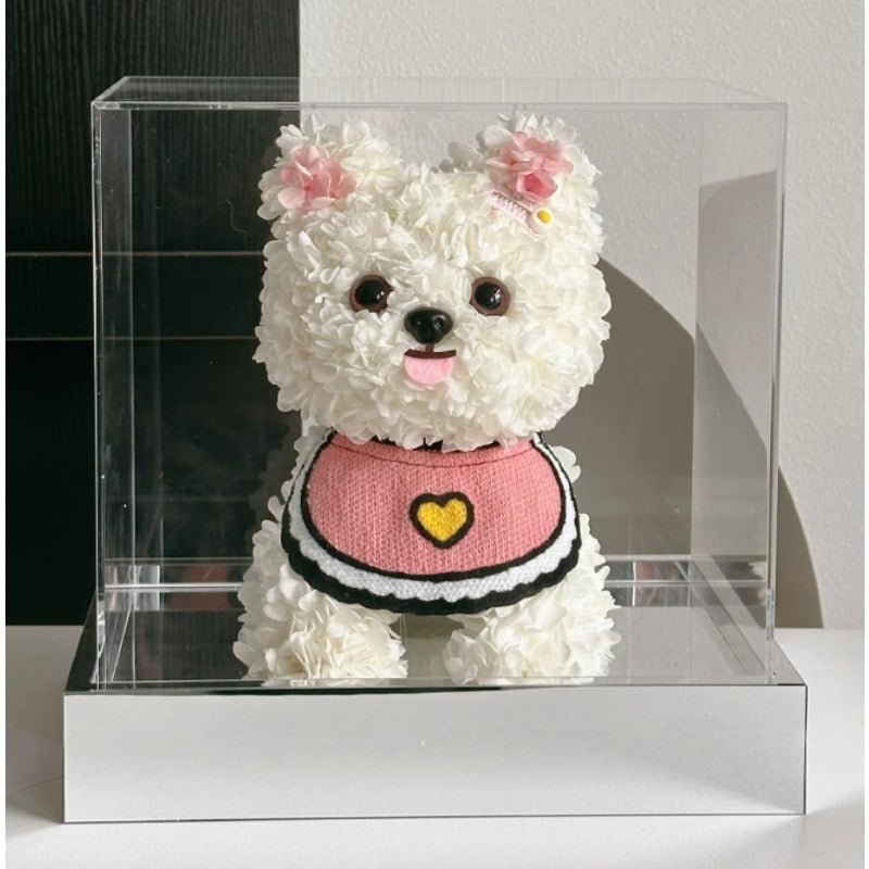 Astricos Eternal Rose Teddy Bear Gift Box Ornament – Ideal for Girlfriend, Best Friend, Christmas & Birthday - Astricos