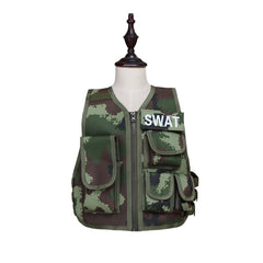 Astricos Kids Airsoft Vest - Camouflage Tactical Vest for Outdoor Adventure and Cosplay - Astricos