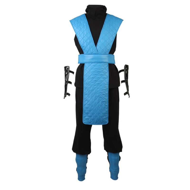 Astricos Sub-Zero Cosplay Costume - Authentic Ninja Blue Fighter Outfit with Mask - Astricos