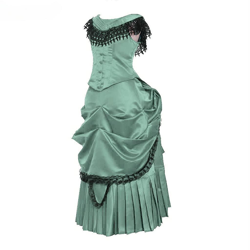 Elegant Victorian Bustle Gown | Astricos Gothic Georgian Dress for Masquerade and Reenactment - Astricos