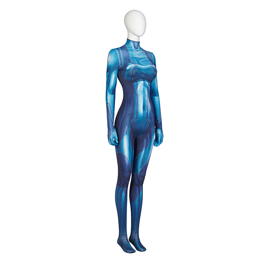 Astricos Samus Aran Metroid Cosplay Costume - Premium Spandex Superhero Bodysuit for Halloween - Astricos