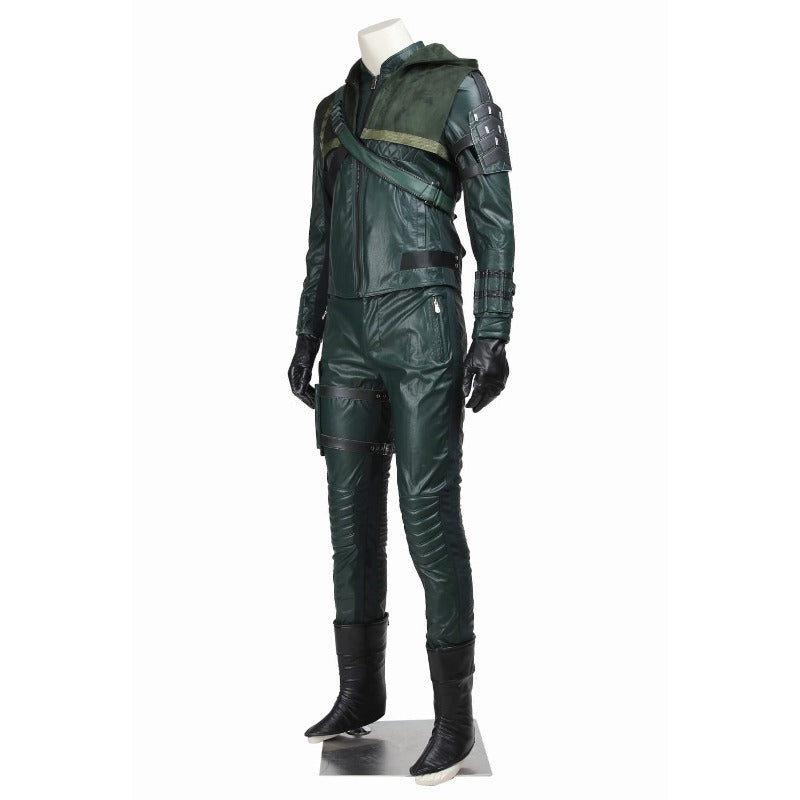 Astricos Green Arrow Cosplay Set – Mask, Gloves, Holster, Belt, Bag - Astricos