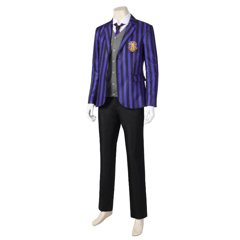 Astricos The Addams Family Xavier Thorpe Ajax Petropolus Cosplay Men's Suit for Halloween - Astricos