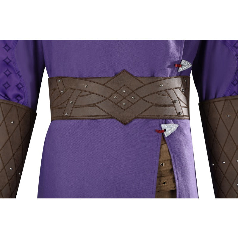 Astricos Gale Dekarios Cosplay Costume - Baldur's Gate Inspired Purple Wizard Full Set for Halloween - Astricos