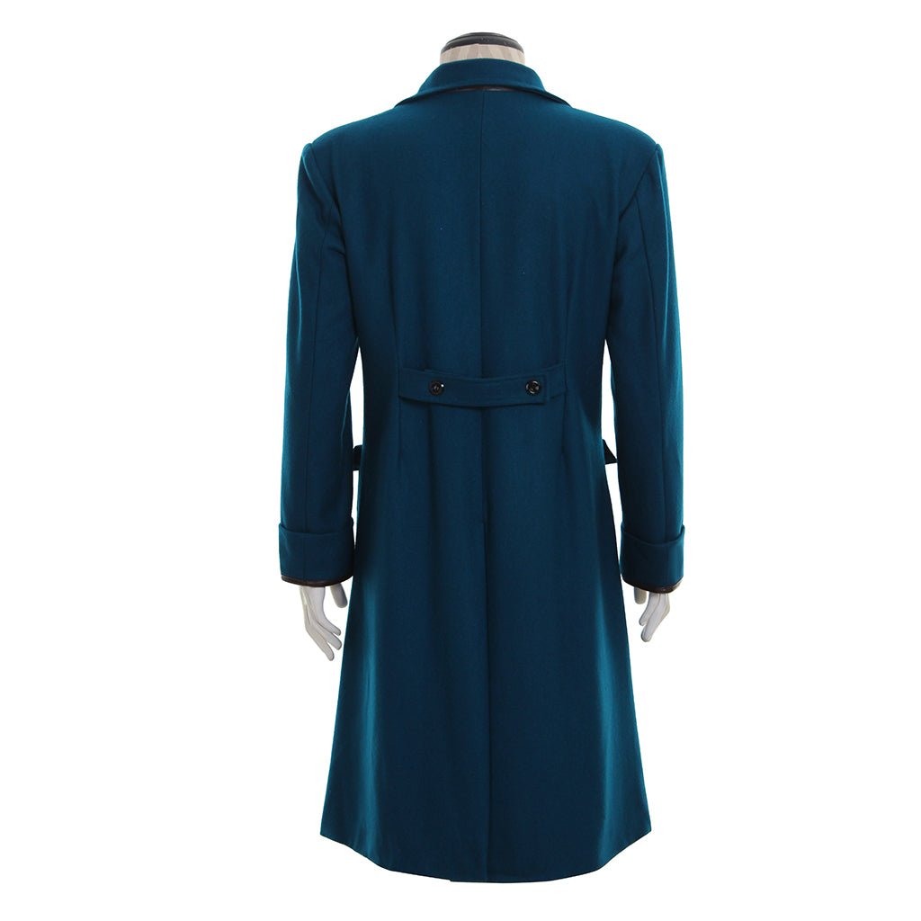 Astricos Newt Scamander Inspired Blue Coat – Premium Vintage Wizarding World Cosplay Outfit - Astricos