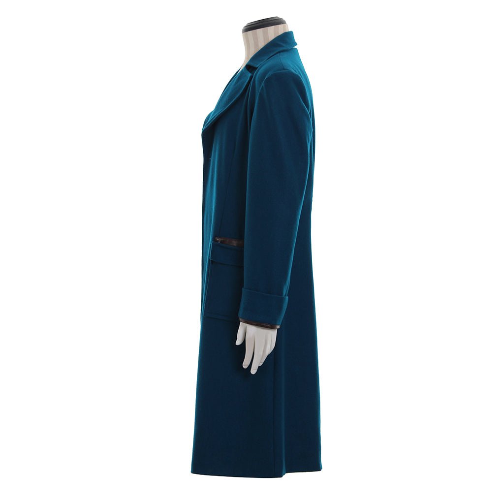 Astricos Newt Scamander Inspired Blue Coat – Premium Vintage Wizarding World Cosplay Outfit - Astricos