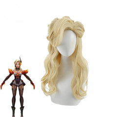 Astricos High Noon Evelynn Cosplay Wig - 55cm Blonde Synthetic Hair for Women - Astricos