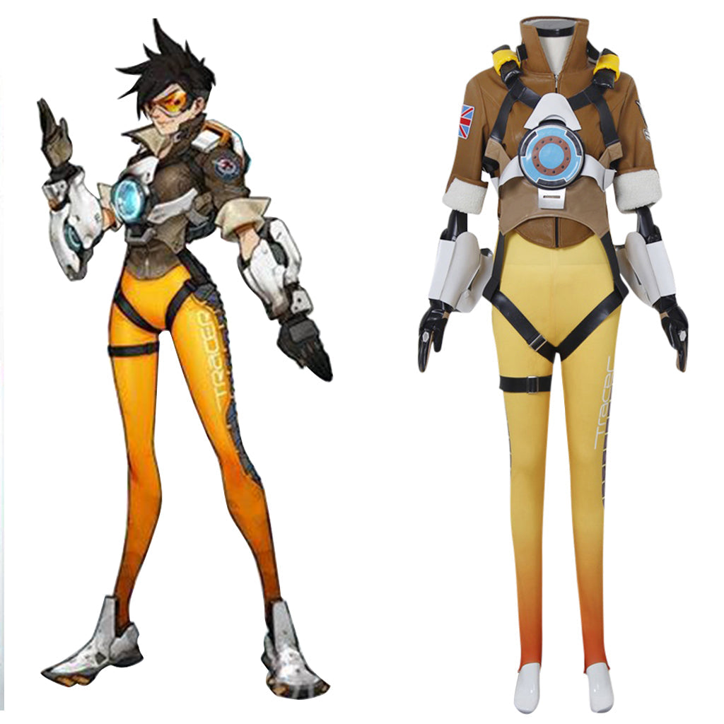 Astricos Tracer Cosplay Costume | Premium Overwatch Battle Suit for Enthusiasts - Astricos