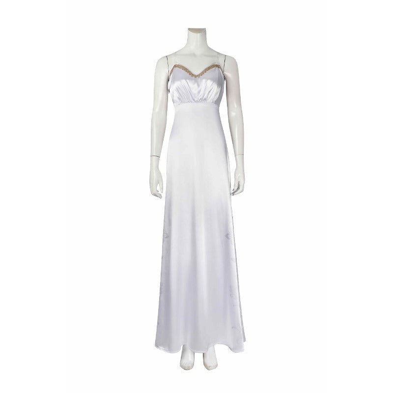 Astricos Aerith Gainsborough White Dress Cosplay Costume from FF7 Rebirth - Perfect for Halloween and Events - Astricos