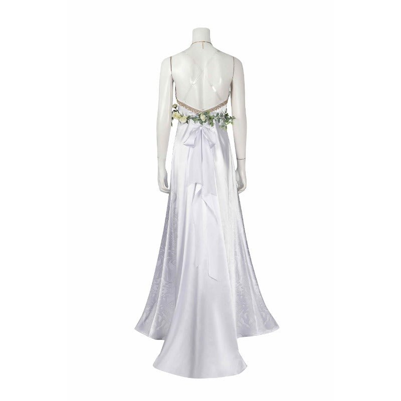 Astricos Aerith Gainsborough White Dress Cosplay Costume from FF7 Rebirth - Perfect for Halloween and Events - Astricos