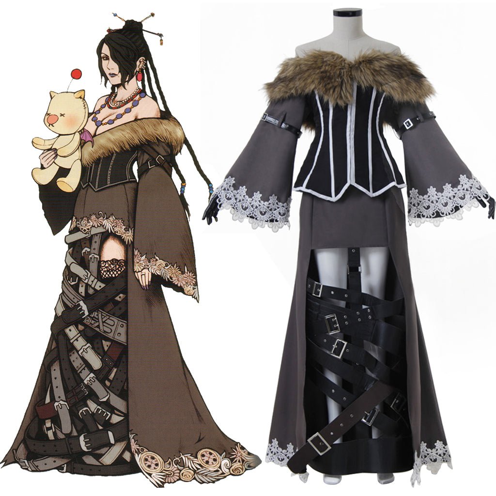 Astricos Lulu Cosplay Costume | Black Mage Women's Outfit with Accessories | Final Fantasy - Astricos