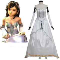 Astricos Final Fantasy IX Garnet Cosplay Costume – Adult Women's White Wedding Dress - Astricos