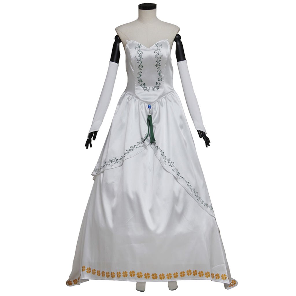 Astricos Final Fantasy IX Garnet Cosplay Costume – Adult Women's White Wedding Dress - Astricos