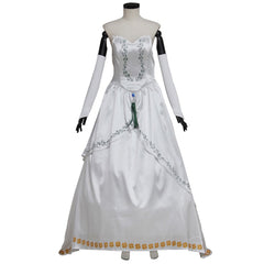 Astricos Final Fantasy IX Garnet Cosplay Costume – Adult Women's White Wedding Dress - Astricos