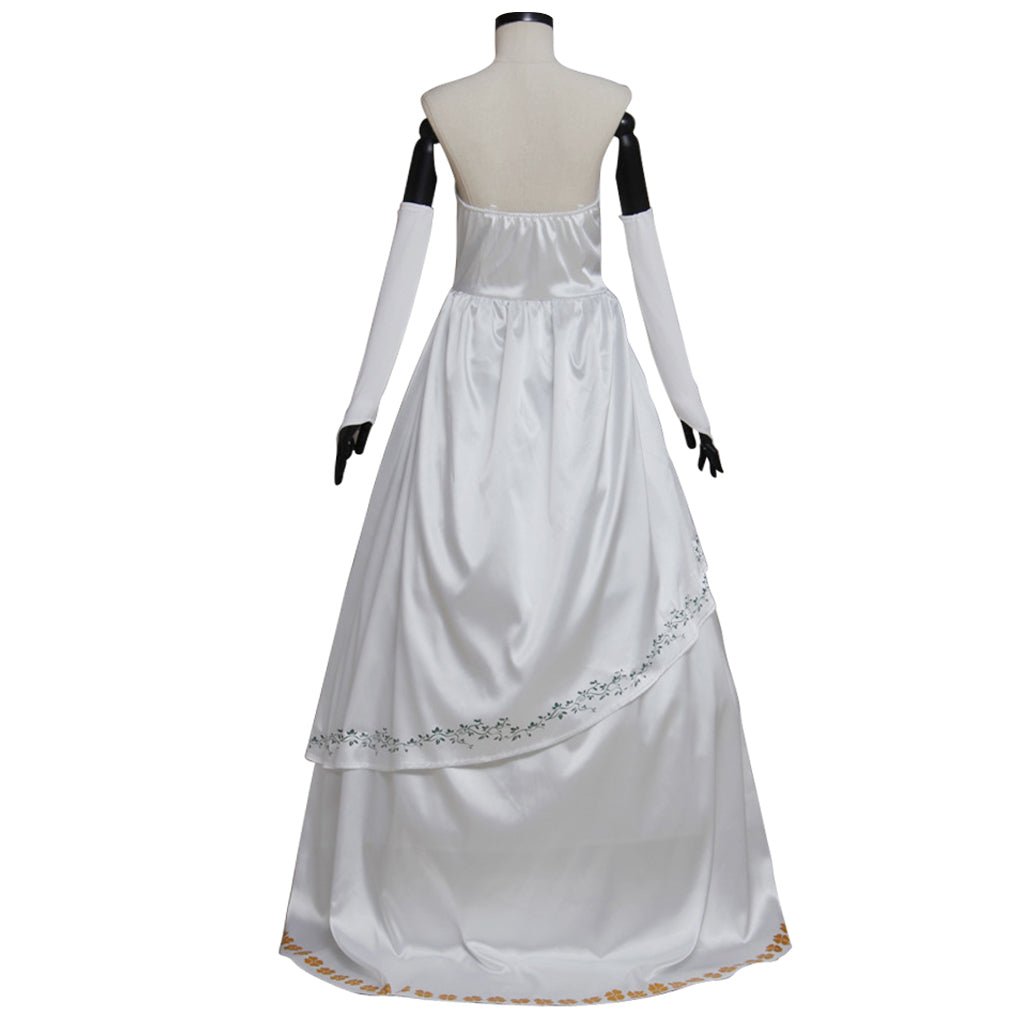 Astricos Final Fantasy IX Garnet Cosplay Costume – Adult Women's White Wedding Dress - Astricos