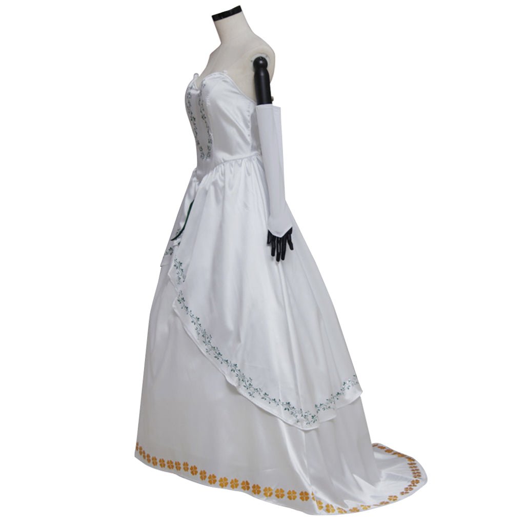 Astricos Final Fantasy IX Garnet Cosplay Costume – Adult Women's White Wedding Dress - Astricos