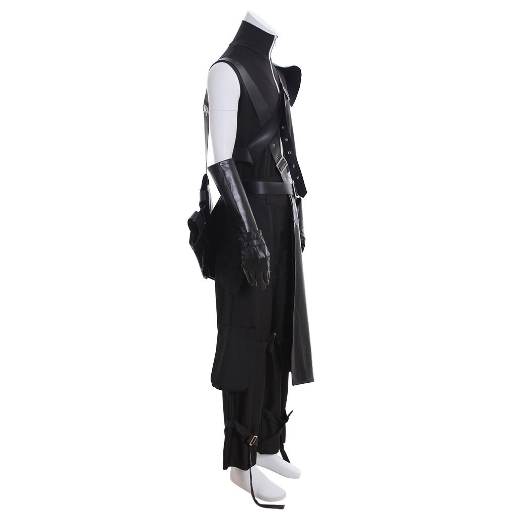 Astricos Cloud Strife Cosplay Costume Full Set with Gloves, Cloak, and Belt - Astricos