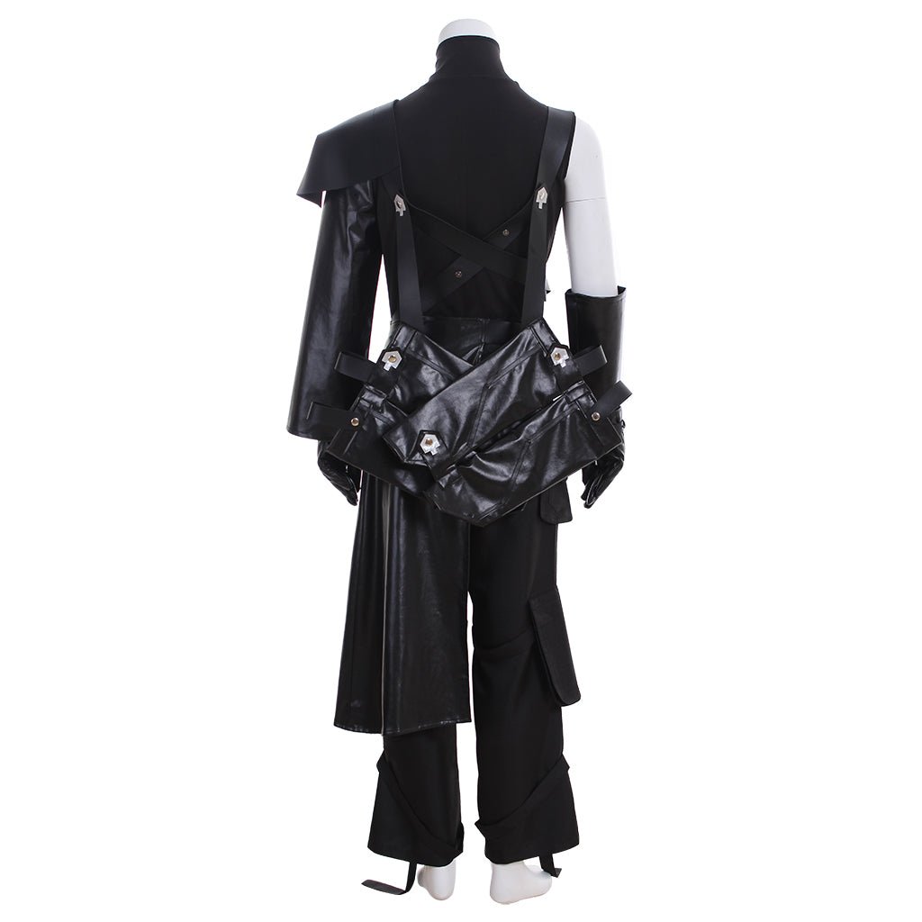 Astricos Cloud Strife Cosplay Costume Full Set with Gloves, Cloak, and Belt - Astricos