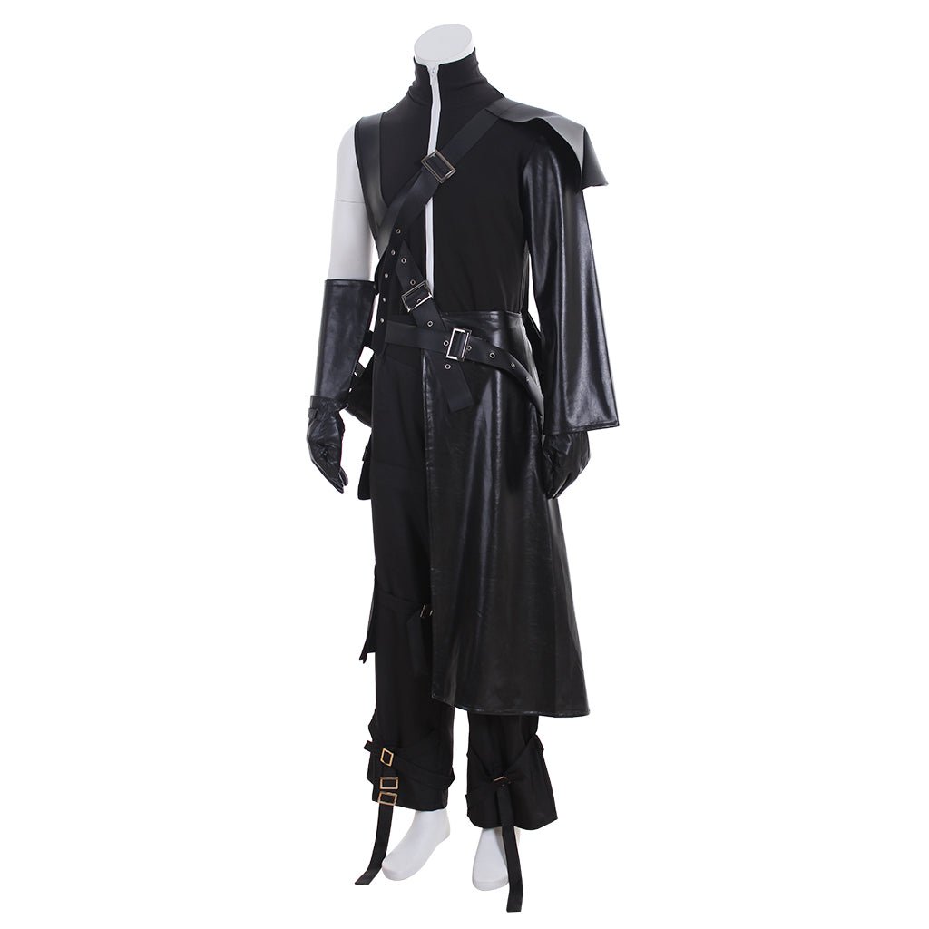 Astricos Cloud Strife Cosplay Costume Full Set with Gloves, Cloak, and Belt - Astricos