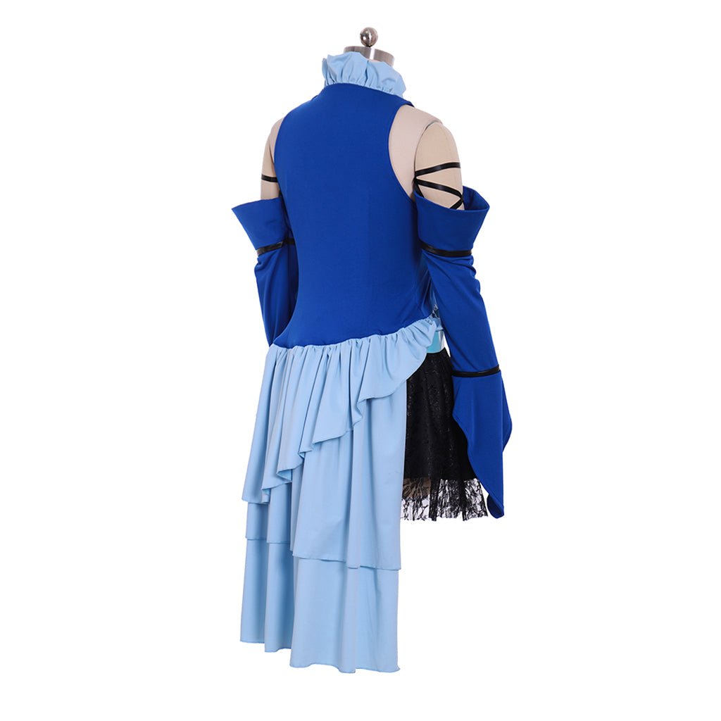 Astricos Yuna Lenne Songstress Cosplay Costume with Earrings Set - Astricos