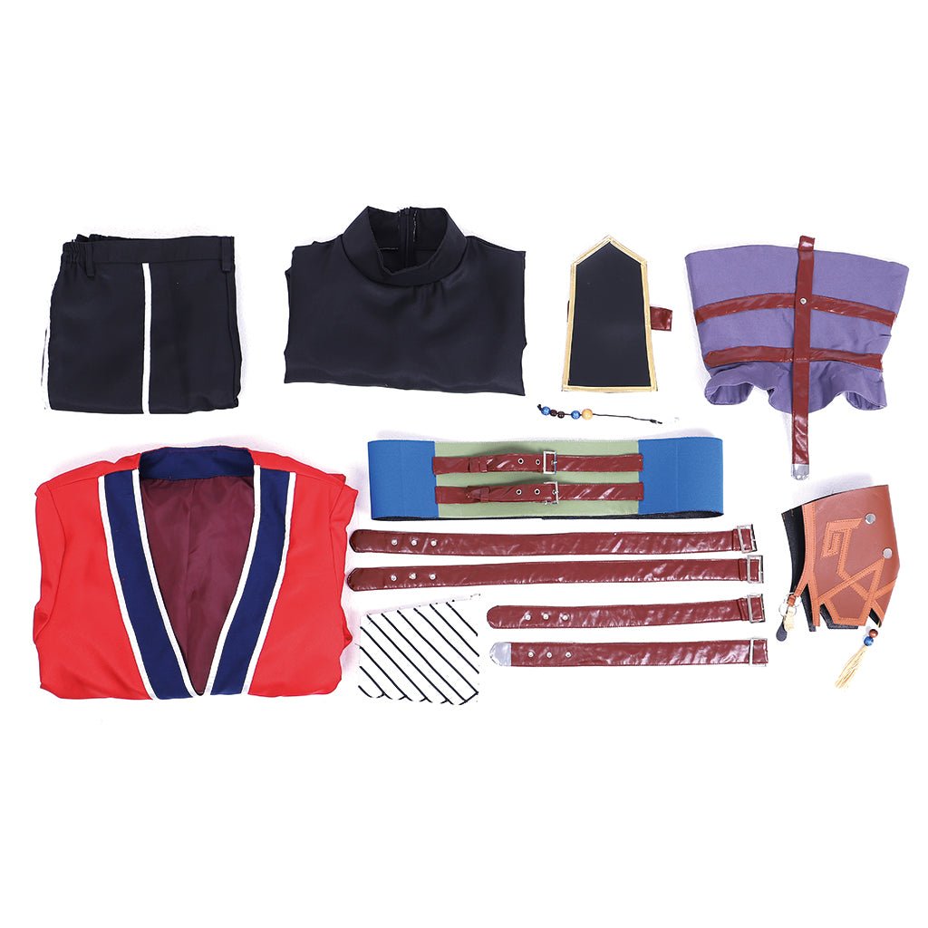 Astricos Auron Cosplay Set | Premium Red Suit for Final Fantasy X Role Play - Astricos