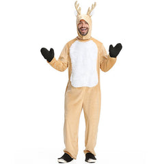 Astricos Large-Size Men's Elk Role Performance Costume - Ideal for Christmas Parties and Pajamas Gatherings - Astricos