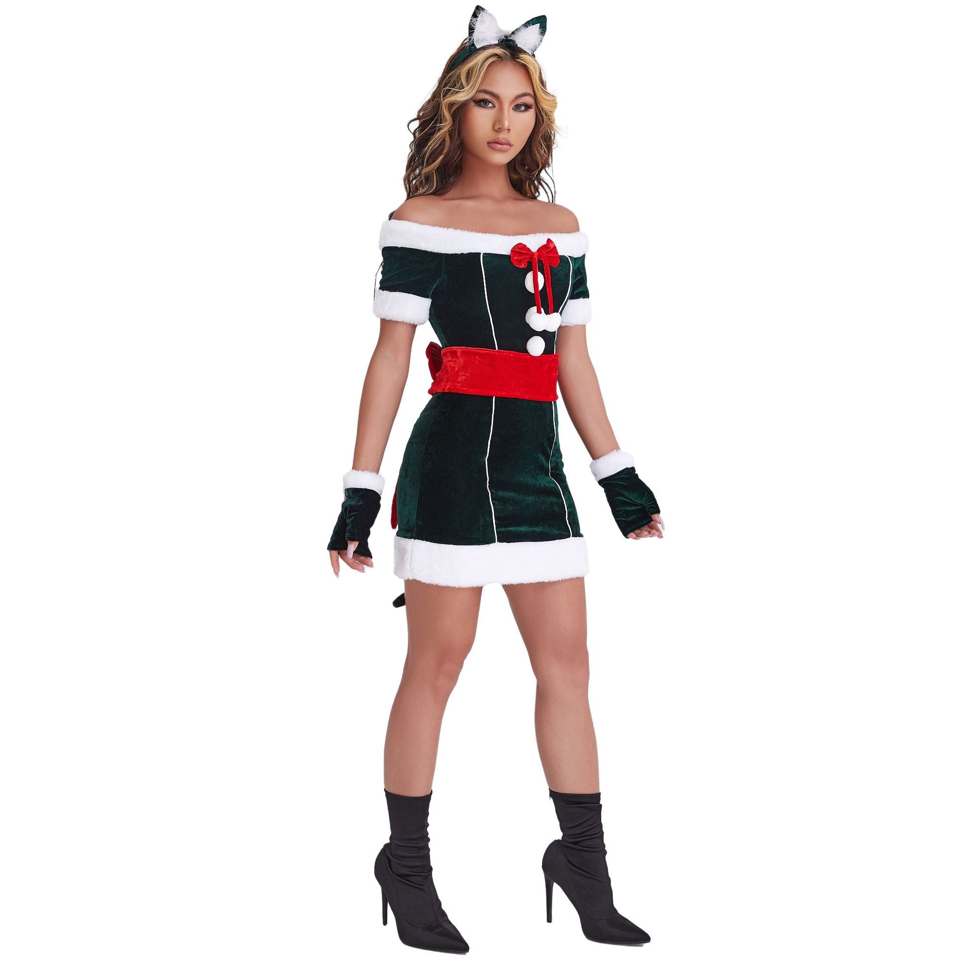 Astricos Cute Cat Women's Christmas Clothing - Sexy Cosplay for Festive Celebrations - Astricos