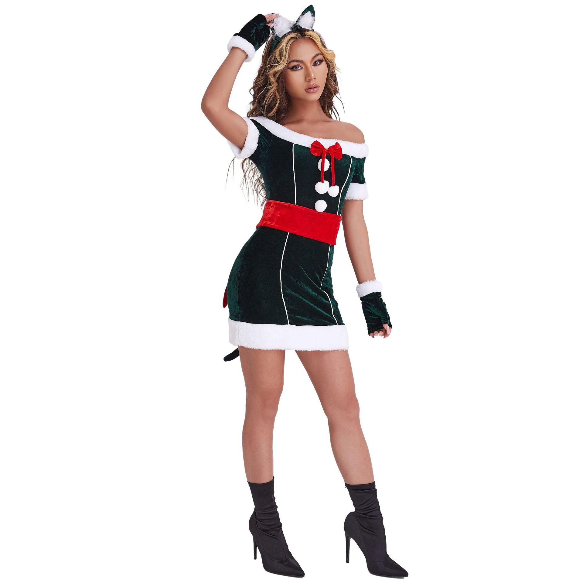 Astricos Cute Cat Women's Christmas Clothing - Sexy Cosplay for Festive Celebrations - Astricos