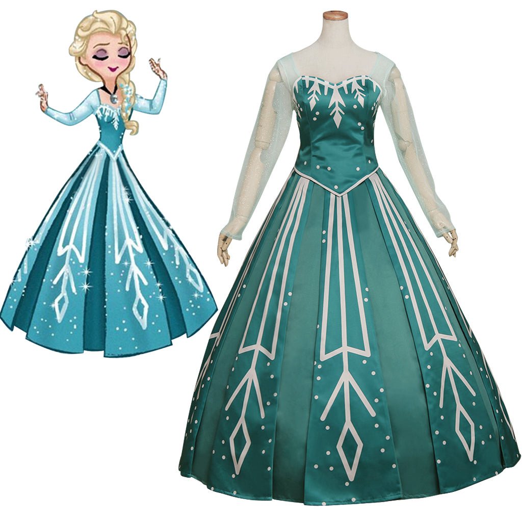 Astricos Frozen Cosplay Costume Series | Anna & Elsa Dresses for Parties & Events - Astricos