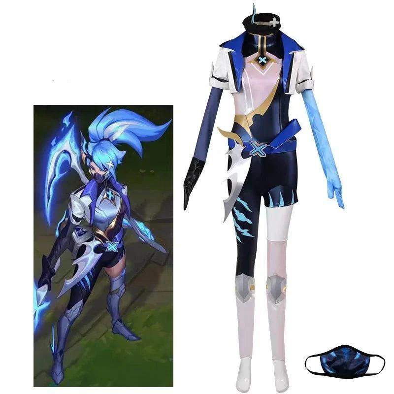 Astricos Akali Cosplay Costume - Sexy Women Uniform for Halloween Parties and Events - Astricos