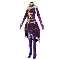 Astricos Luxanna Crownguard Cosplay Costume - The Lady of Luminosity Battle Uniform Set for Women - Astricos