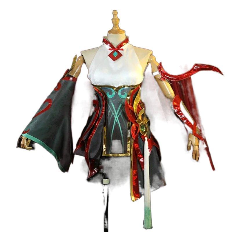 Astricos Irelia Mythmaker Cosplay Dress - Women's Red Fight Outfit for Halloween & New Year Celebrations - Astricos