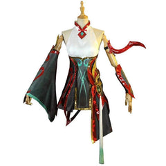 Astricos Irelia Mythmaker Cosplay Dress - Women's Red Fight Outfit for Halloween & New Year Celebrations - Astricos