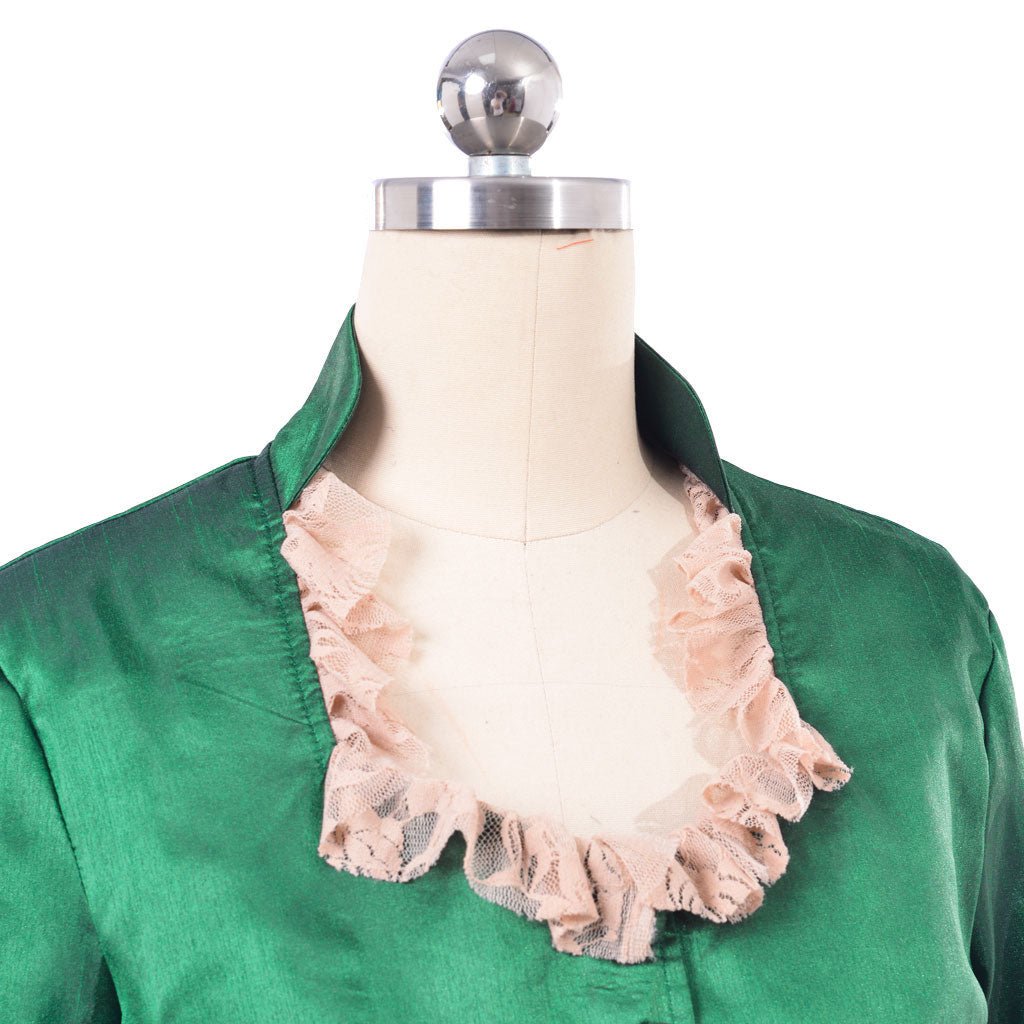 Astricos Era Victorian Bustle Dress | 18th Century Green Rococo Ball Gown for Women - Astricos