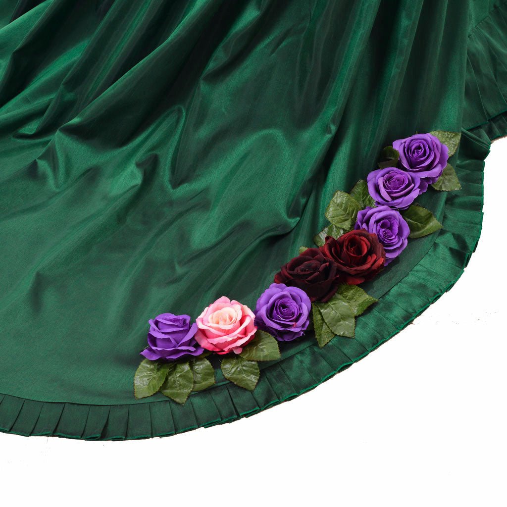 Astricos Era Victorian Bustle Dress | 18th Century Green Rococo Ball Gown for Women - Astricos