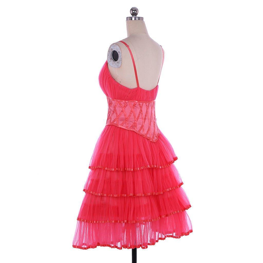 Astricos Glinda The Good Witch Cosplay Costume | Elegant Pink Tulle Suspender Dress - Astricos