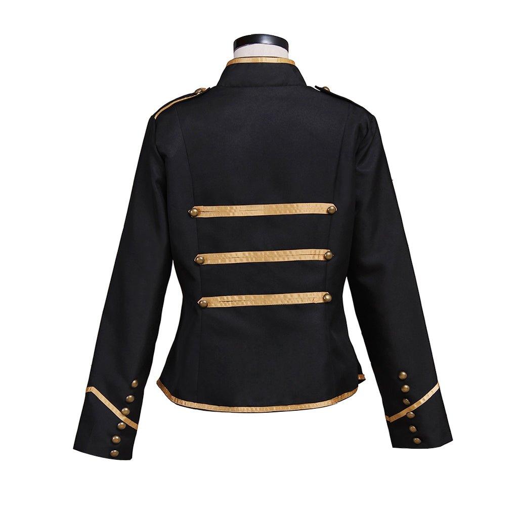 Stylish Golden and Black Military Jacket for Adults | Astricos My Chemical Romance Tribute Costume - Astricos