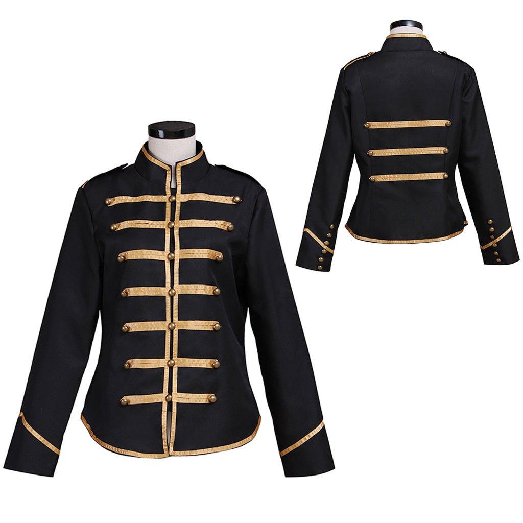 Stylish Golden and Black Military Jacket for Adults | Astricos My Chemical Romance Tribute Costume - Astricos