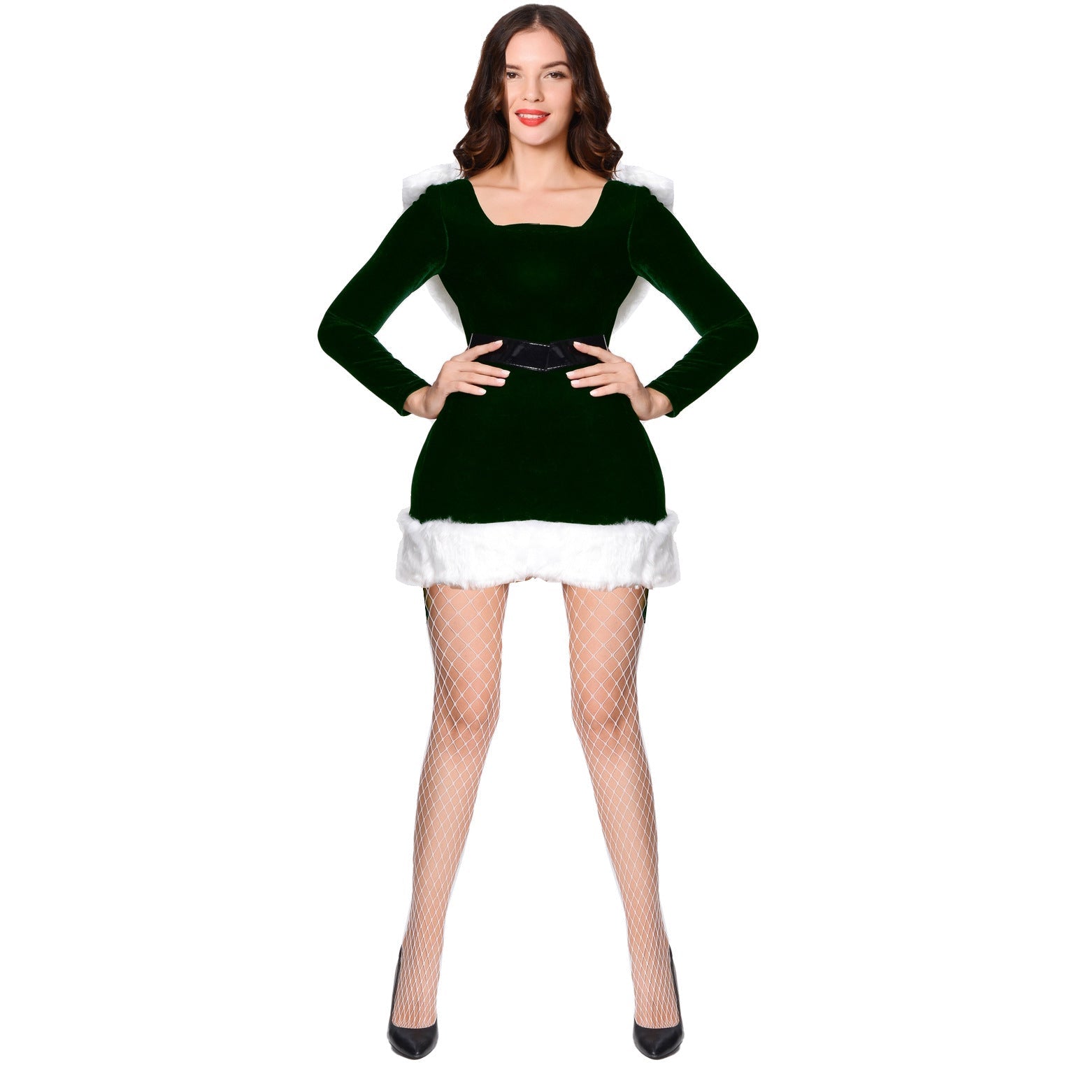 Astricos Green Christmas Cosplay Uniform with Foot Cover - Festive Holiday Outfit - Astricos